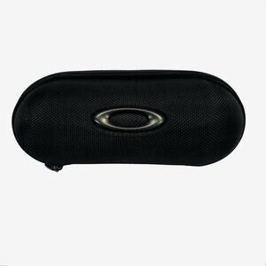 Oakley Black Hard Sunglasses Case Ellipse O Logo Clamshell Protective Storage